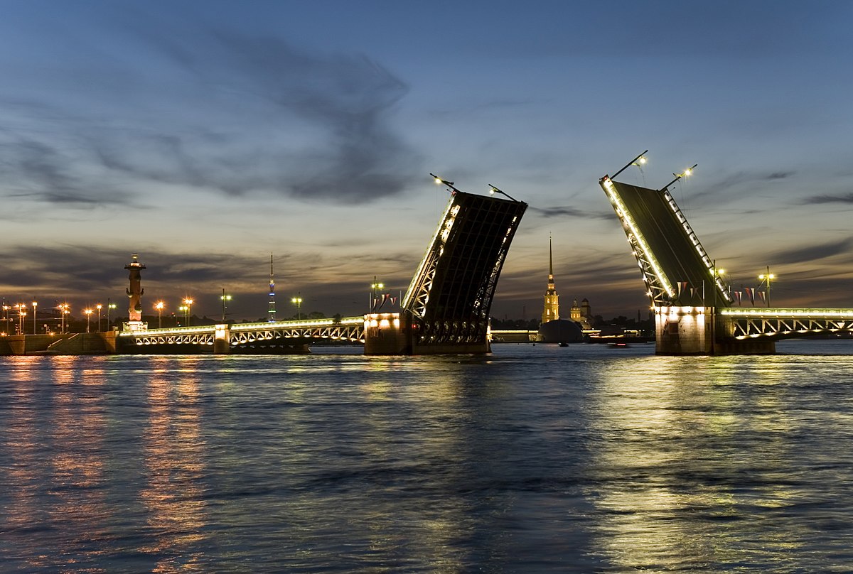 Известные разводные мосты Санкт-Петербурга